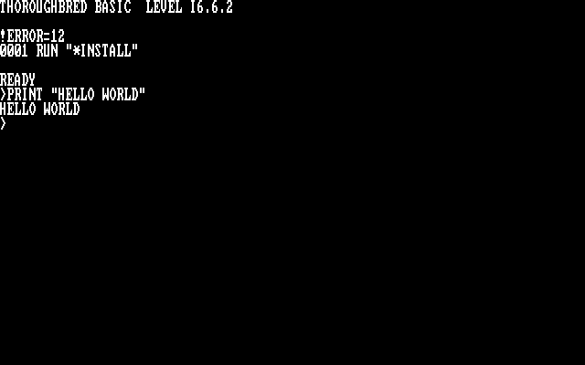 Thoroughbred OS - Basic
